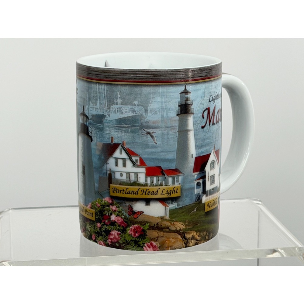 Cape Shore Maine Lighthouse Coffee Mug Cup 5 Different Lighthouses - Picture 2 of 6